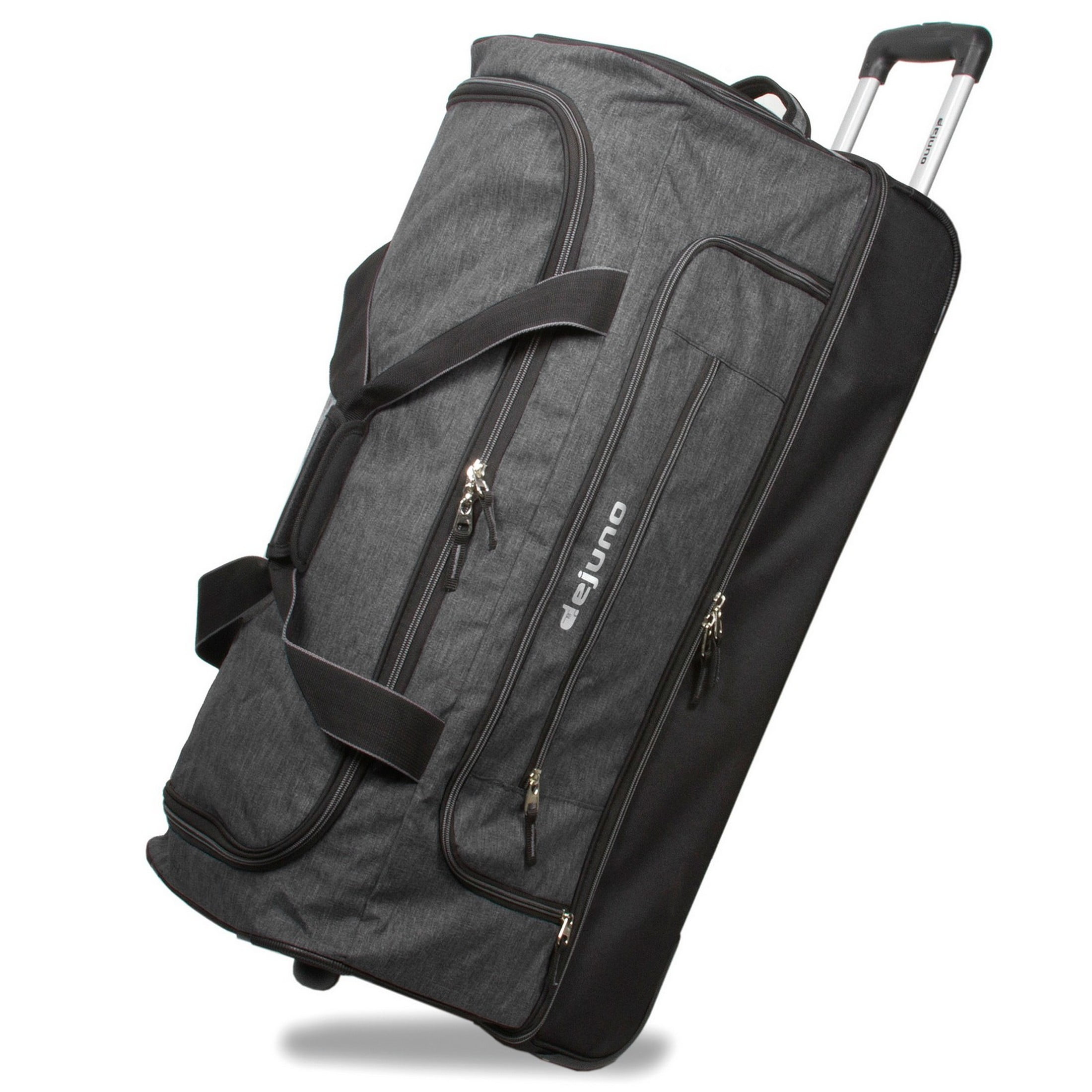 ujoh unlimited lounge betapost ショッピングバッグ Dejuno 32-Inch Lightweight Denim Rolling Duffel Bag with Wheels