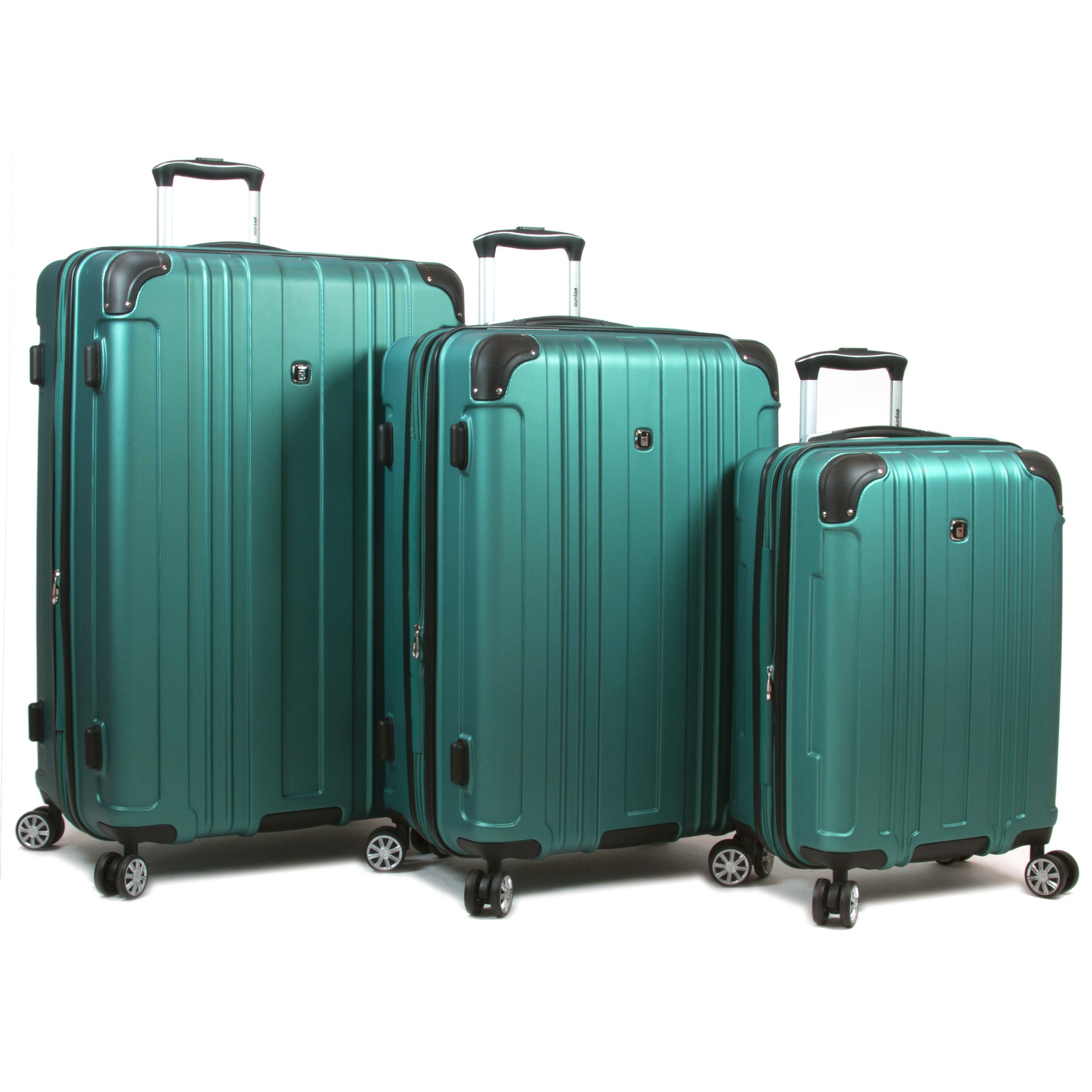 Dejuno Kingsley 3 Piece Hardside Spinner Luggage Set With TSA Lock Dejuno Kingsley 3 Piece Hardside Spinner Luggage Set With TSA Lock