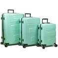 thumbnail image 1 of Dejuno Lumos Hardside 3-Piece Expandable Spinner Luggage Set - Sky Blue, 1 of 6