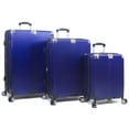 thumbnail image 1 of Dejuno Moda Scratch Resistant 3-Piece Hardside Spinner Luggage Set - Navy (20", 26" and 30"), 1 of 5