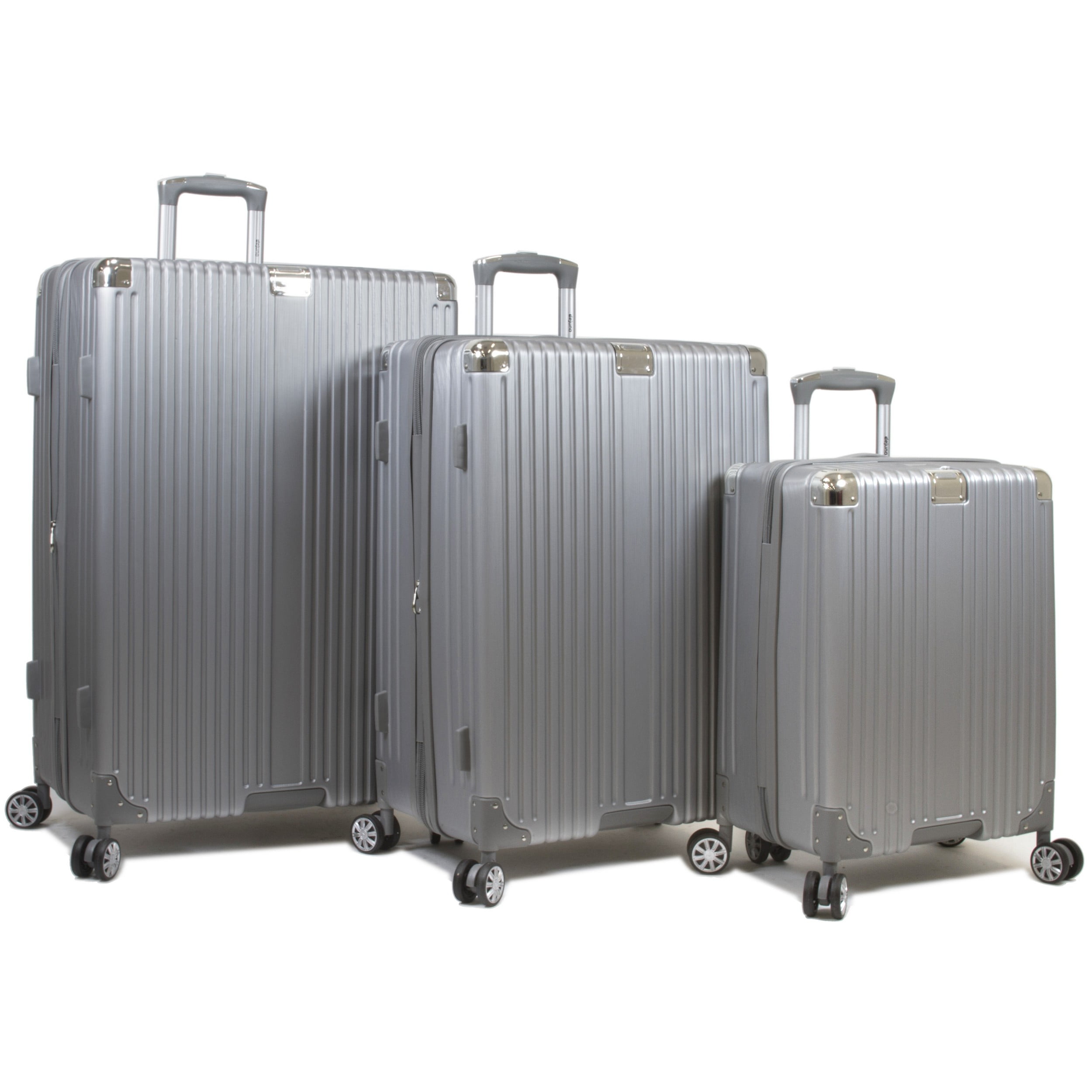 Dejuno Moda Scratch Resistant 3Piece Hardside Spinner Luggage Set