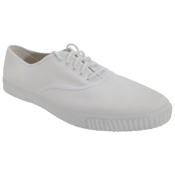 Dek Adults  Lace Up White Canvas Gym Plimsolls