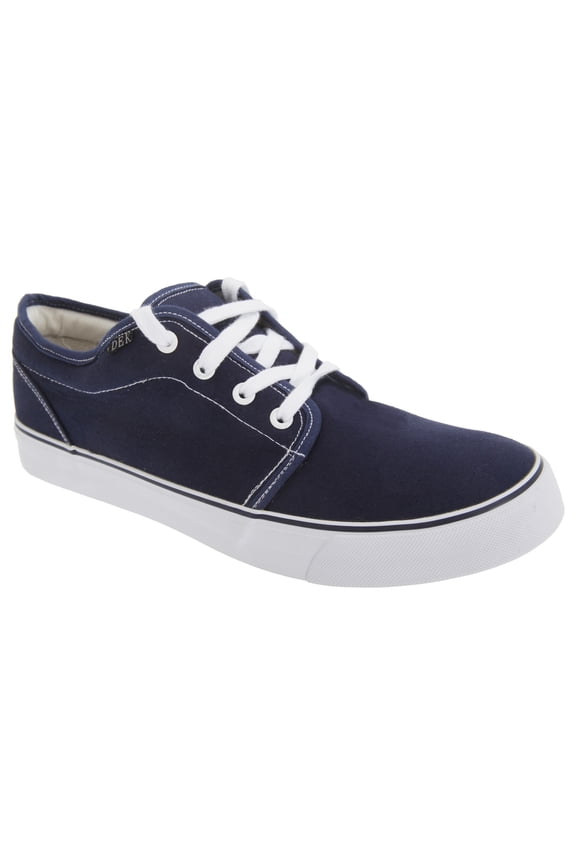 Mens 4 Eye Padded Canvas Deck Shoes