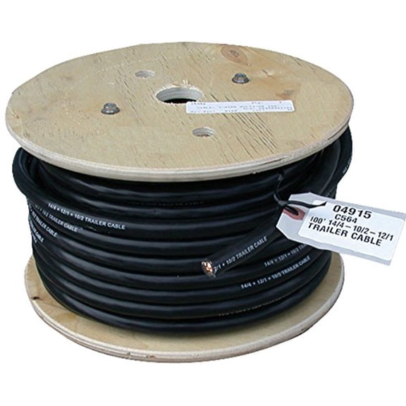 Deka East Penn (04915) 25' 7-Wire Multi-Gauge Cable, Yellow,Blue,White,Green