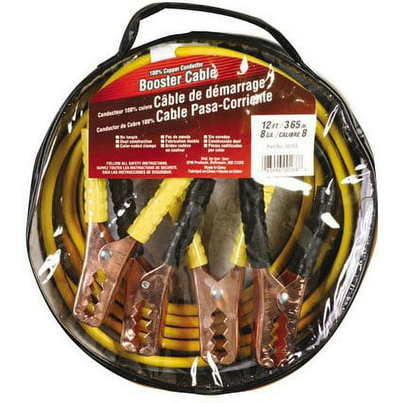 Deka Medium Service Jumper Cables (12', 8-Gauge)