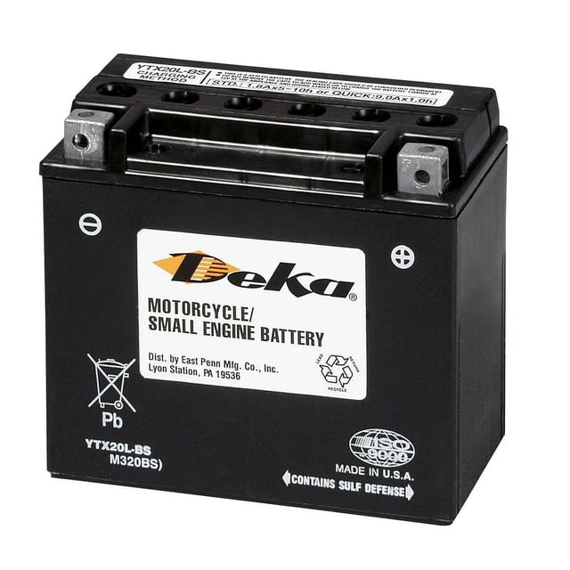 Standard Building Labels Deka Standard AGM 12 V Motorcycle/Small Engine Battery - Walmart ...