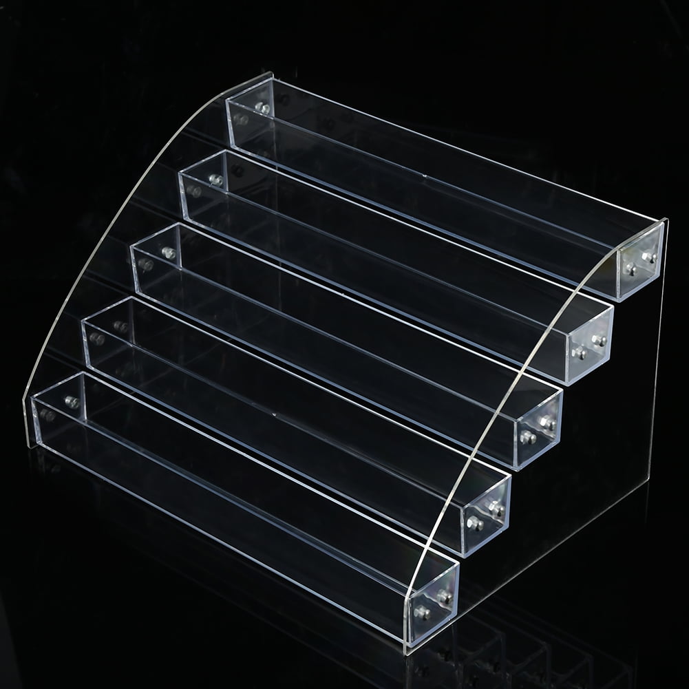 Dekaim 6 Types Acrylic Clear Makeup Display Stand Rack,Nail Polish Organiser,Makeup Display