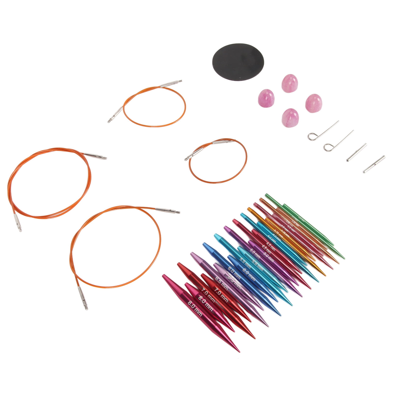 Dekaim Circular Knitting Needle Set, Various Colors of 3 to 8mm Blanket