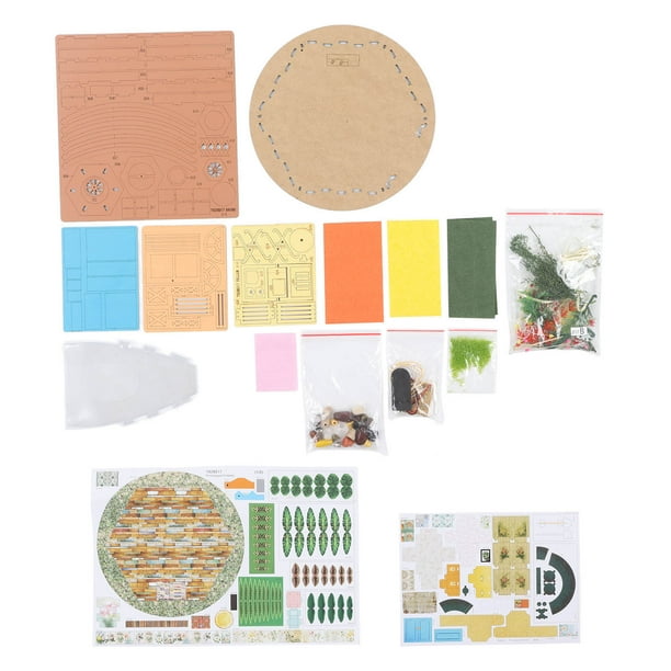 Dekaim Miniature House Kit,124 Easy Assembly,High Safety,Wood Hand Eye