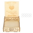 thumbnail image 1 of Dekaim Wooden Message Box, Wooden Guest Book Message Box Gift Card Holder Romantic Wedding Signature Supplies, 1 of 8