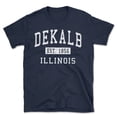 thumbnail image 1 of Dekalb Illinois Classic Established Men's Cotton T-Shirt, 1 of 14