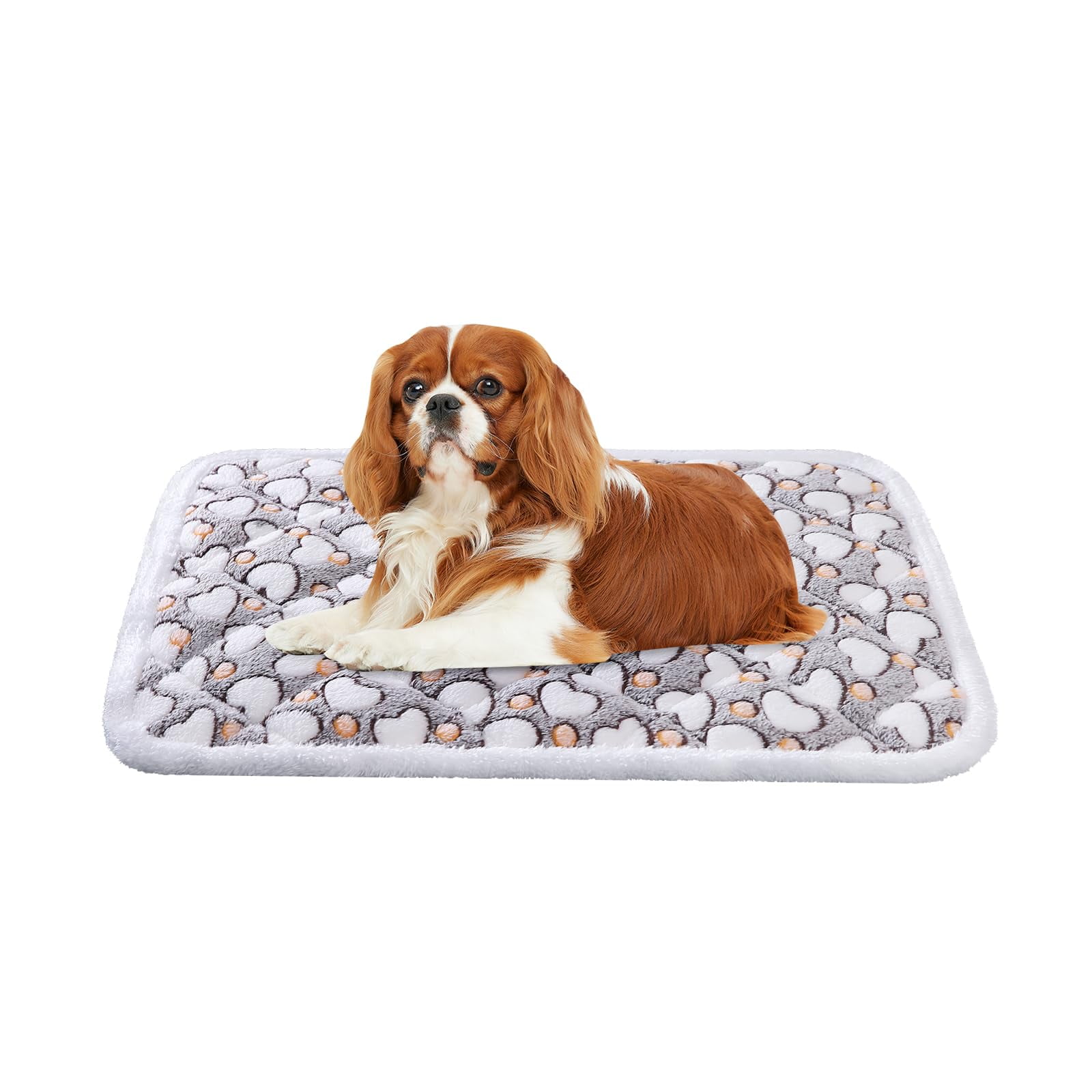 Dekeyoo Dog Crate Mats, Soft HYZ01 Reversible Dog Cat Mat 24x16 Inch