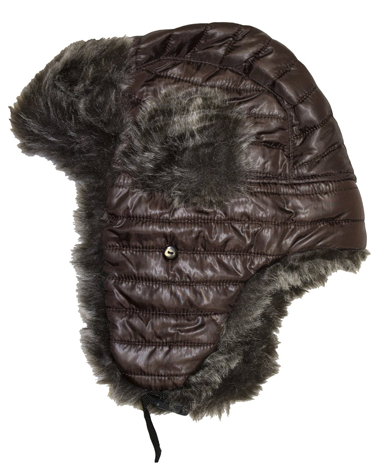 DEKKO Women/ Women Trapper Winter Ski Hat Faux Fur Hat One Size Amazon.com: Women Winter Furry Trapper Hat with Earflaps  main image 3