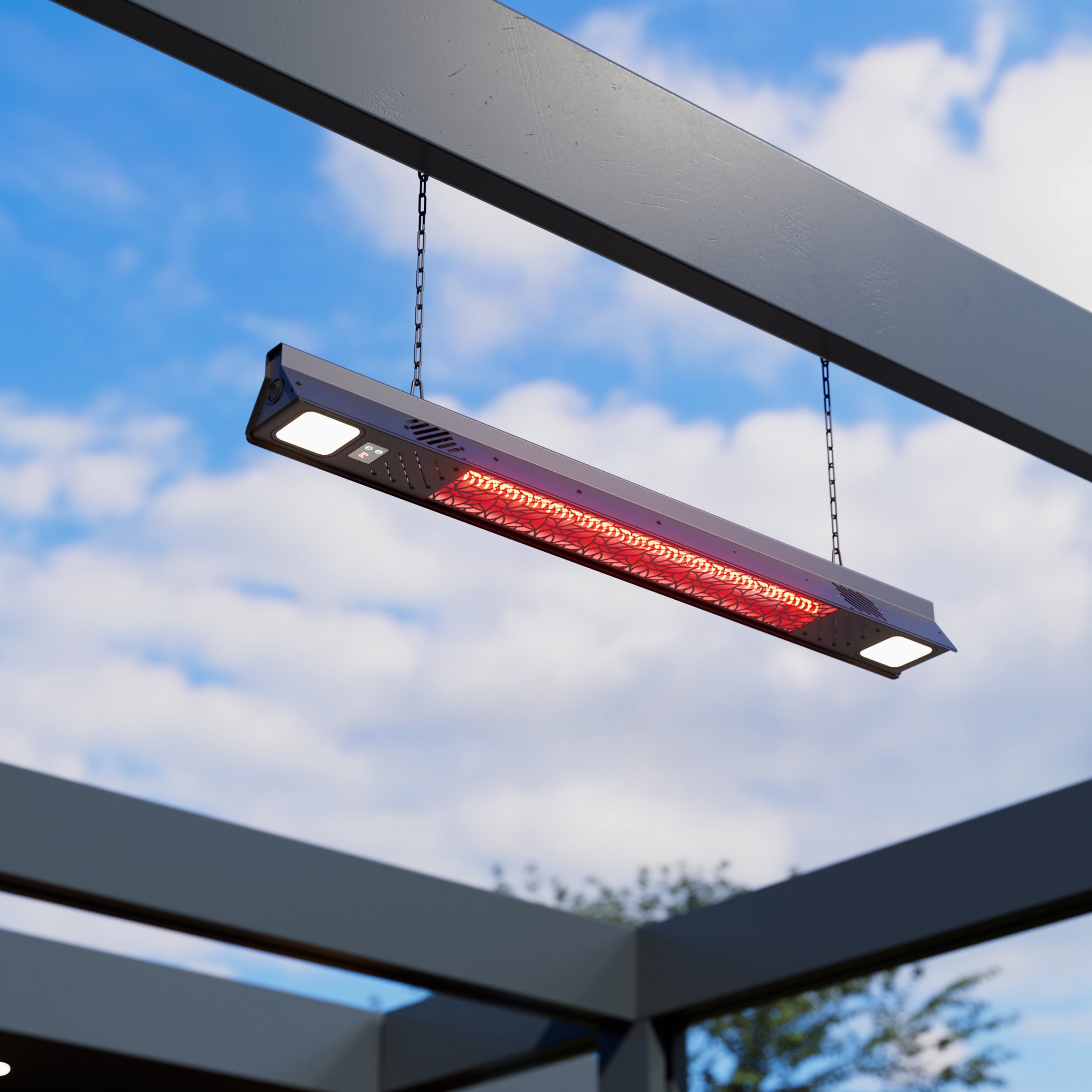 Deko Living 1500W Wall Mounted Infrared Heater with Carbon Fiber Tube