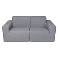 thumbnail image 1 of Deko Living 2 Place Seating Gray Outdoor Compressed Foam Sectional Sofas, 1 of 1