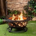 thumbnail image 1 of Deko Living  33 in. Diameter Outdoor Steel Woodburning Fire Pit for Grill & Rotisserie, 1 of 8