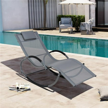 Deko Living COP20202 Outdoor Rocking Patio Lounge Chair