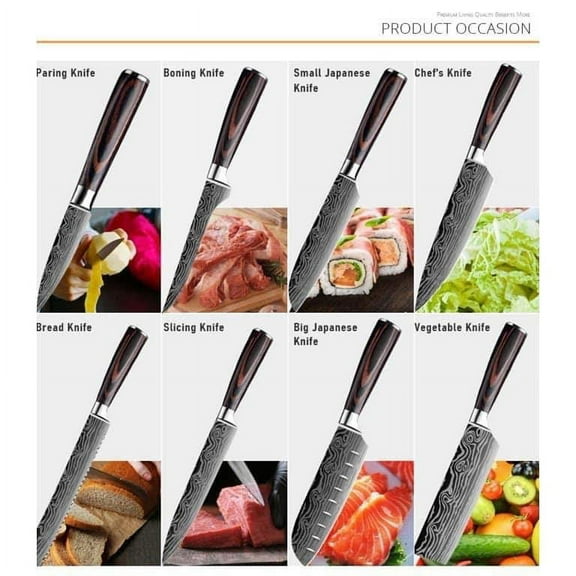 Dekohm Chefmesser - MesserSet Of 8 Knives