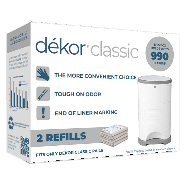 Dekor Classic Diaper Pail Refills 2 Count