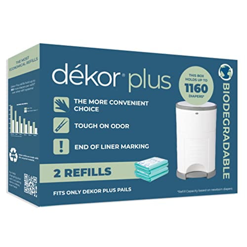 Dekor Plus Diaper Pail Biodegradable Refills 2 Count Most