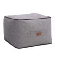 thumbnail image 1 of Dekorist Ottoman Pouffe, Comfortable Cube Foot stool, Soft Velvet Bean Bag, Home Decor Footstool Extra Seating for Living Room, Bedroom, Quantum, 18 x 18 inch, Gray, 1 of 6