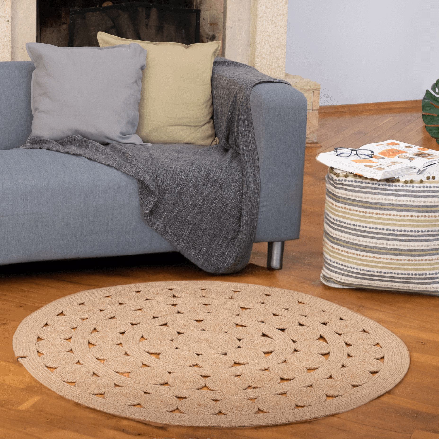 Momeni Andes Hand Woven Wool and Viscose Beige Area Rug 3' X 5 ...