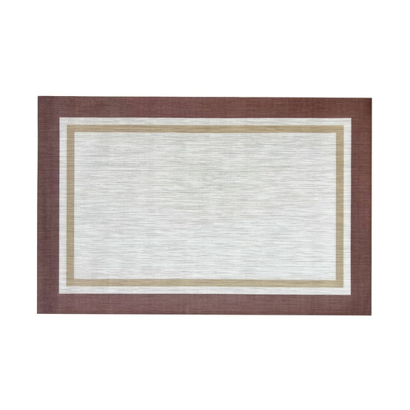 Dekorman Casahola Sedona Woven Vinyl Home Kitchen Mat Waterproof Area Rug for Indoor/Outdoor 24"x36"