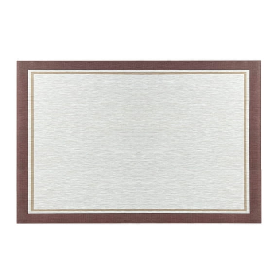 Dekorman Casahola Sedona Woven Vinyl Home Kitchen Mat Waterproof Area Rug for Indoor/Outdoor 48"x72"