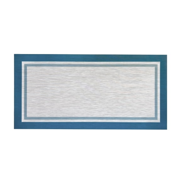 Dekorman Casahola Valden Woven Vinyl Home Kitchen Mat Waterproof Area Rug for Indoor/Outdoor 24"x47"