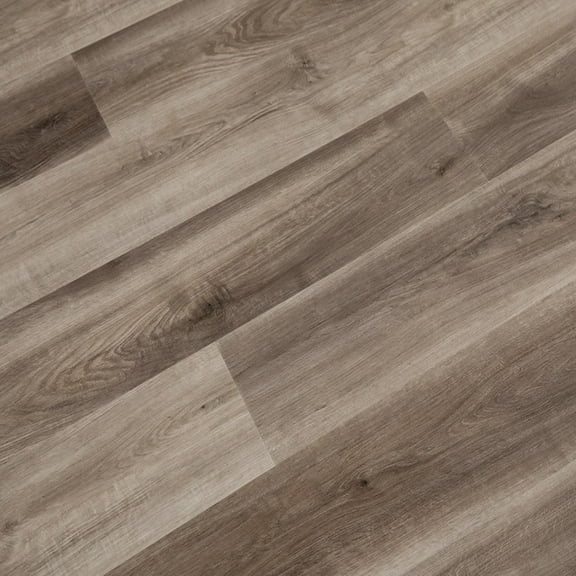 Dekorman Water-Proof Vinyl SPC Rigid Core, Brown Oak (FS506). Click-Locking, 48in L x 7.1in W x 5.5mm (4mm+1mm IXPE+0.5mm Wearlayer) T per plan, 10 planks per box, 23.64 sqft per case.