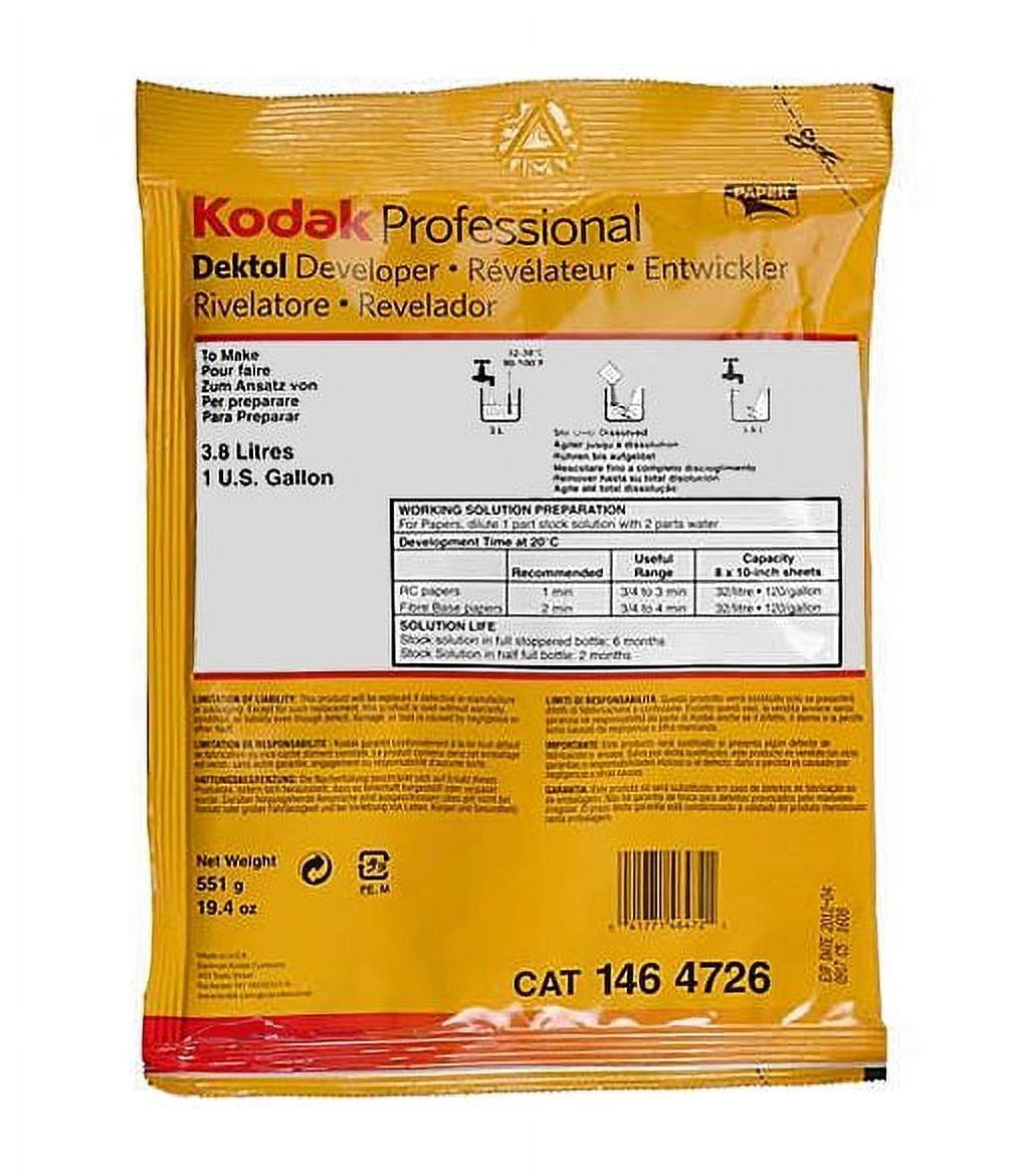 Dektol Paper Developer, 1Gallon mix
