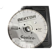 Dekton Precision Bridge Saw Blade, Diamond Cutting Blade for Dekton & Porcelain   14 inches - Chip-Reduced Cuts