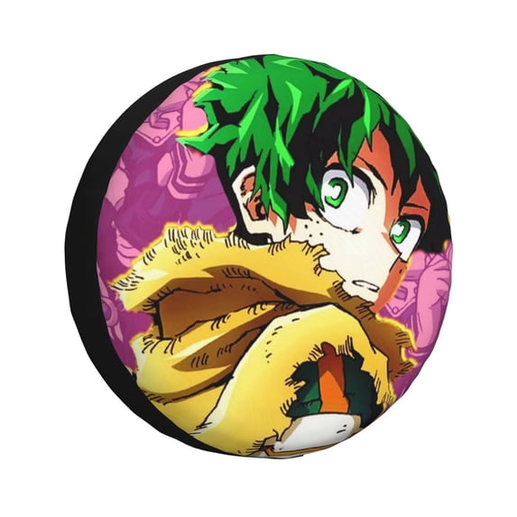 Deku Mha You Are Next Spare Tire Cover Waterproof Dust-Proof Universal Wheel Tire Cover Protector Accessories 14" 15" 16" 17"