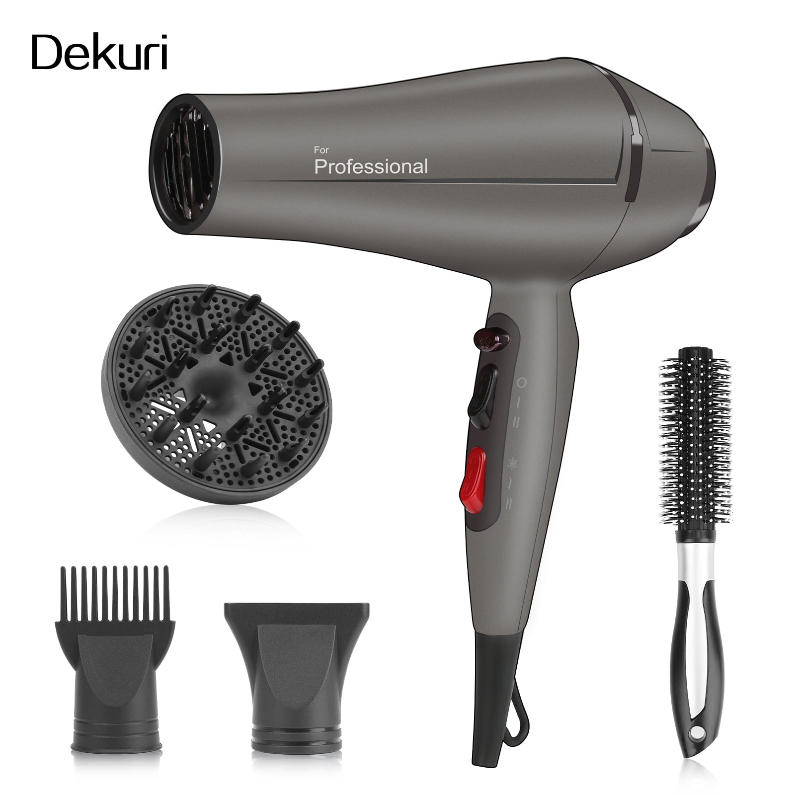 Dekuri Professional Ionic Hair Dryer - Ultra Fast Salon Blow Dryer AC Motor with Triple-L Plus Heat Resistant Technology