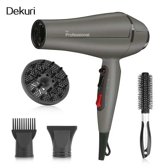 Dekuri Professional Ionic Hair Dryer - Ultra Fast Salon Blow Dryer AC Motor with Triple-L Plus Heat Resistant Technology