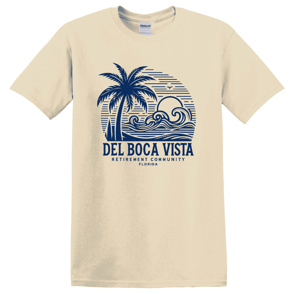 Del Boca Vista Retro Sunset Florida Vintage T-shirt