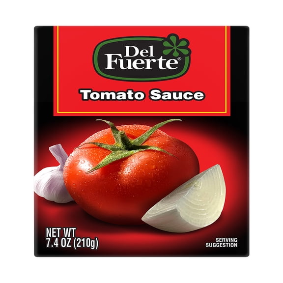 DEL FUERTE Seasoned Tomato Sauce, Shelf-Stable, 7.4 oz Plastic Box