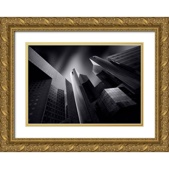 Del Grosso, Sebastien 32x24 Gold Ornate Wood Framed with Double Matting Museum Art Print Titled - Emergence