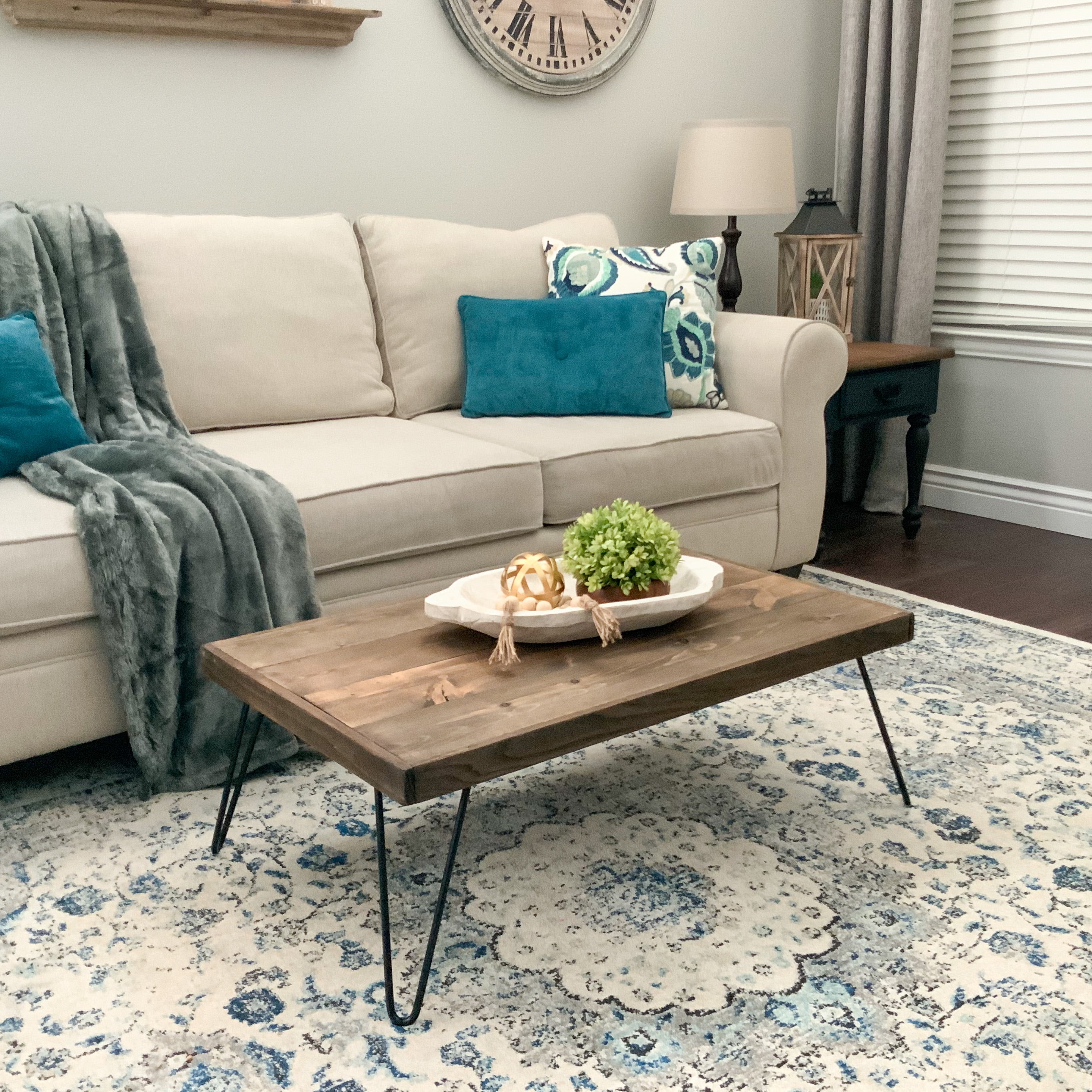 Del Hutson Designs Colt Coffee Table Dark Walnut Walmart