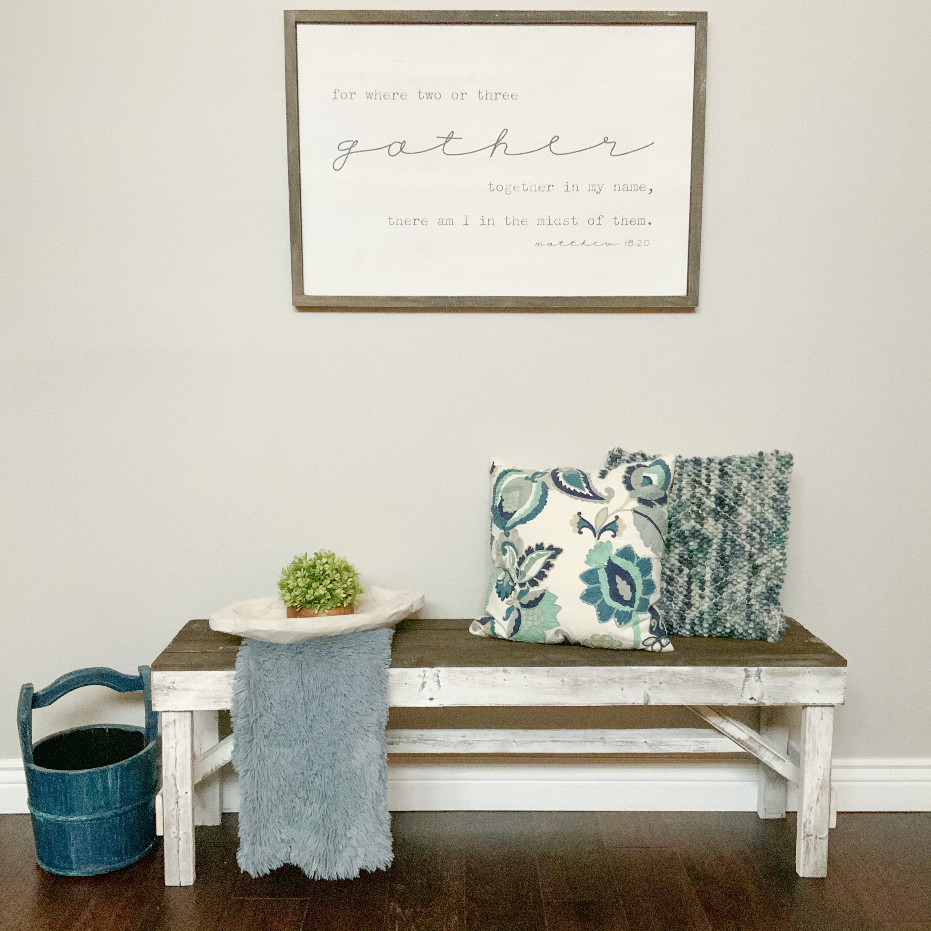 Del Hutson Designs Reclaimed Wood Bench Dark