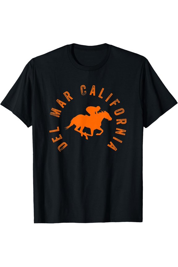 Del Mar California Horse Racing T-Shirt Size S-5XL