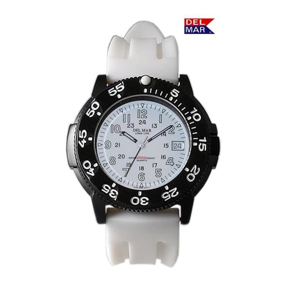 Del Mar Watches 50385 Men's Sand Key Dive 200 M White Face & Watch Strap 5