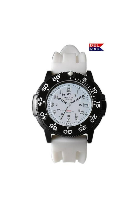 50385 Men's Sand Key Dive 200 M White Face & Watch Strap 5