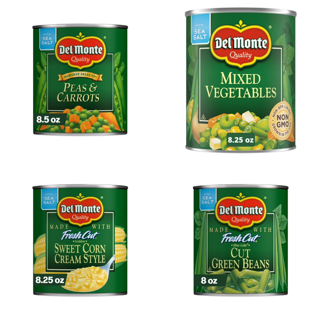 Del Monte Assorted Garden Vegetables 8.5 oz, 8 Pack