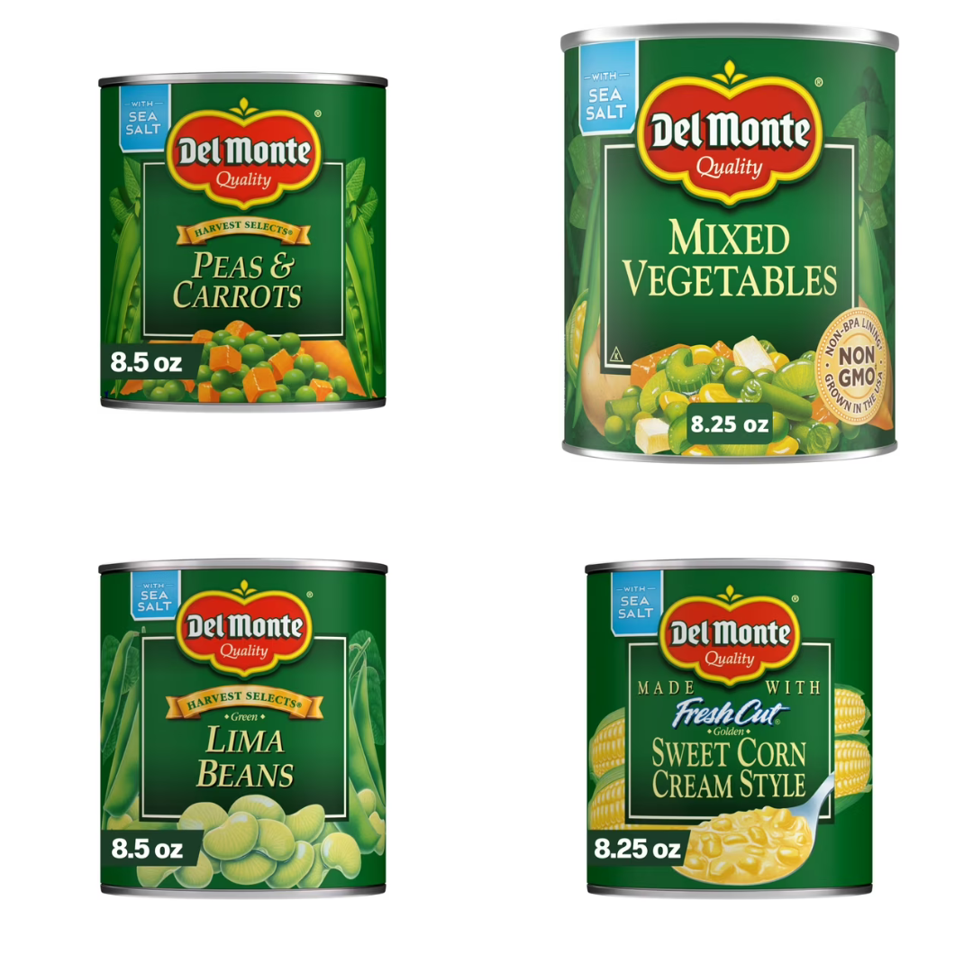 Del Monte Assorted Veggie Cans 8.5 oz, 8 Count