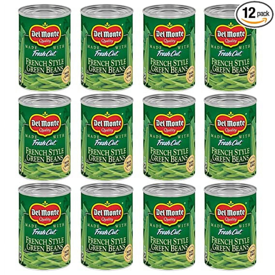 Del Monte BLUE LAKE French Style Green Beans, Canned Vegetables, 12 Pack, 14.5 Oz Can 14.5 Ounce (Pack Of 12)