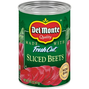 Del Monte Canned Beets Sliced Canned Vegetables, 14.5 oz Can (Pack of 4)
