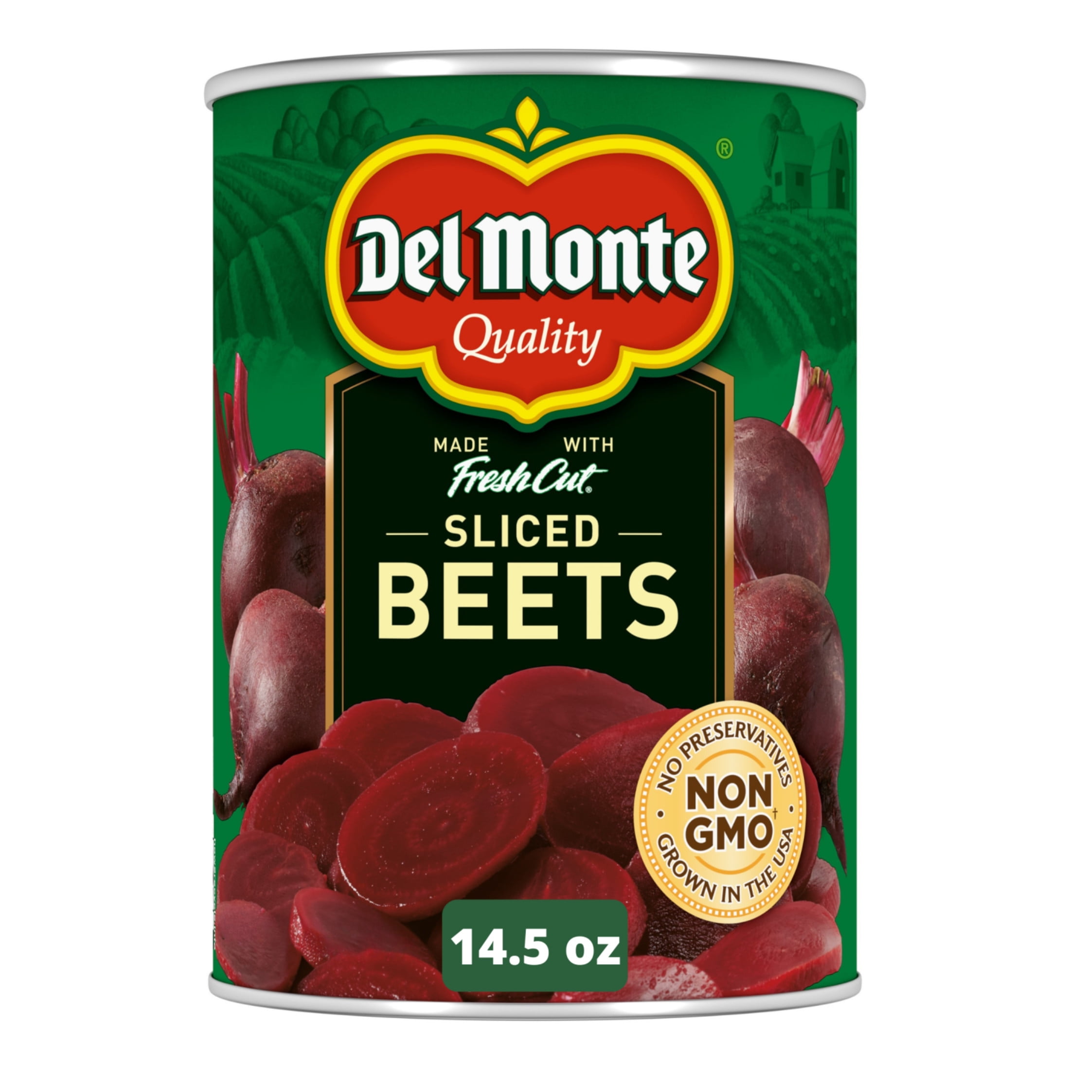 Del Monte Sliced Beets, Canned Vegetables, 14.5 oz Can
