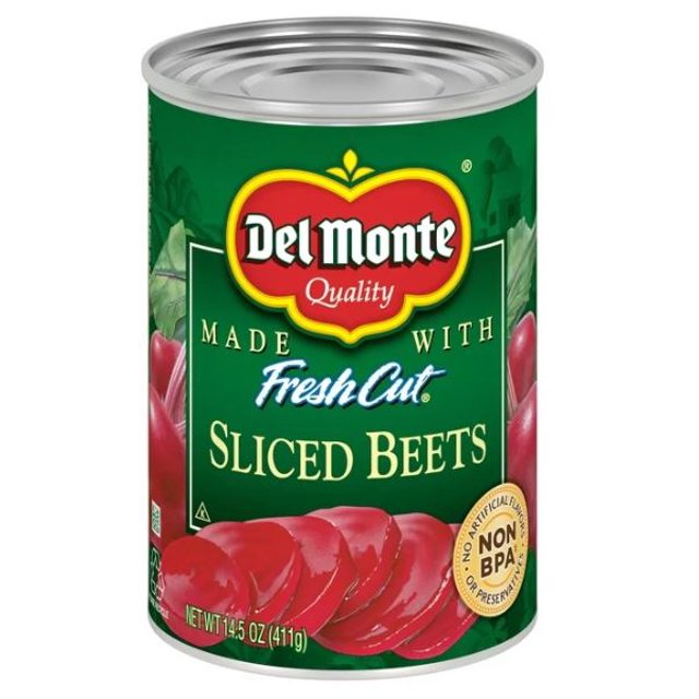 Del Monte Canned Beets Sliced Canned Vegetables, 14.5 oz Can