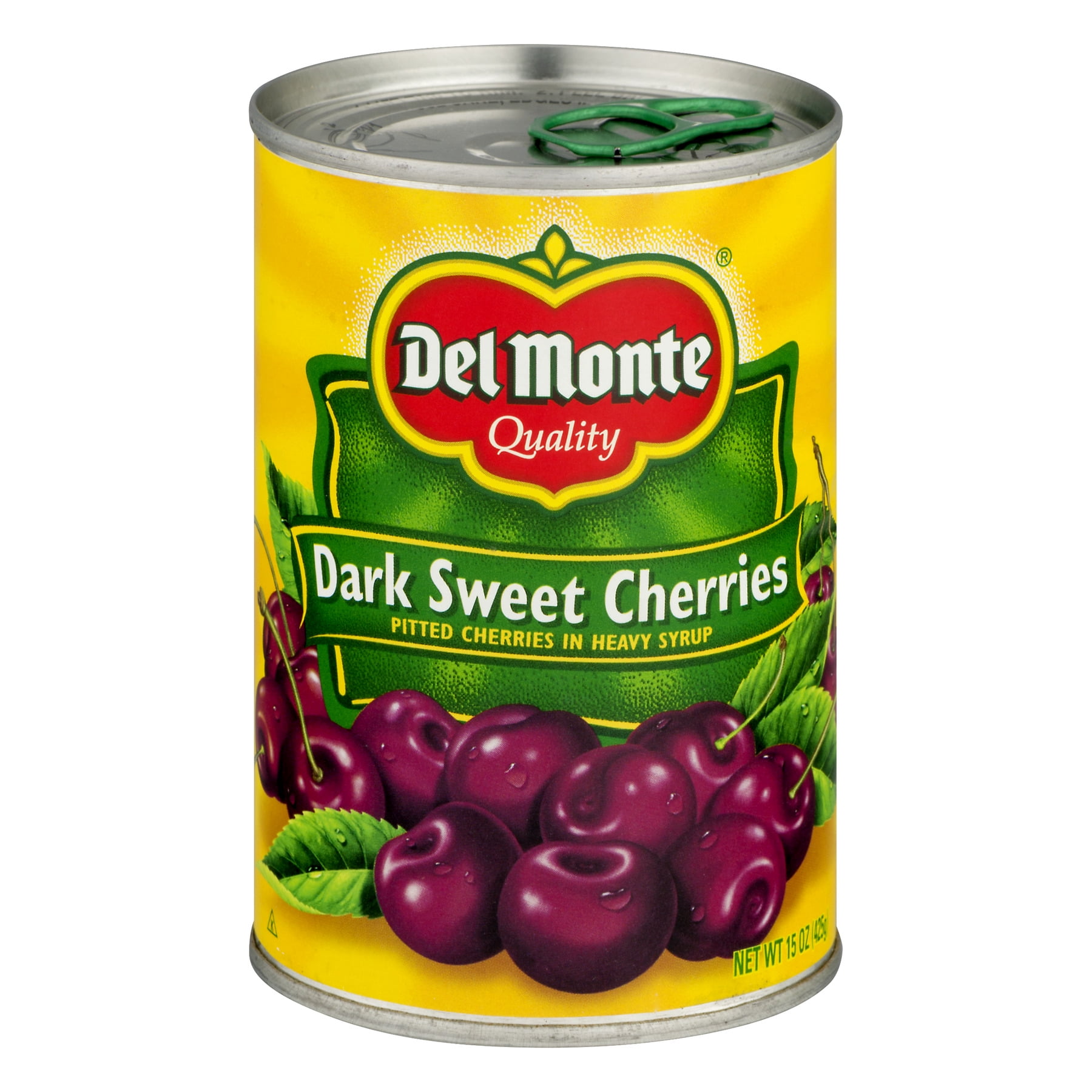 Del Monte Canned Dark Sweet Pitted Cherries Heavy Syrup 15 oz Can (Pack of 4)